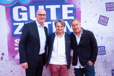 V.l.: Dr. Dietmar Woidke, Wolfgang Bahro, Nico Hofmann