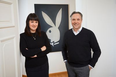 Myriam Karsch, Geschäftsführerin & Verlagsleitung Playboy Deutschlandund Florian Boitin, Chefredakteur & Geschäftsführer Playboy Deutschland