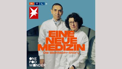 Kachel zum Stern-Podcast „Eine neue Medizin – die Biontech-Story“.