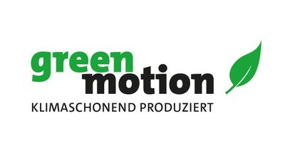 Das offizielle „green motion“-Label.