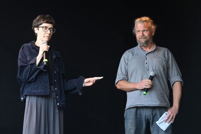 Sandra Gürtler, Producerin MOOVIE und Gerhard Maier, Programmdirektor Seriencamp TV